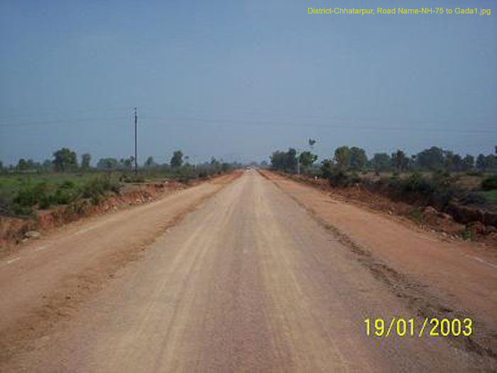 District-Chhatarpur, Road Name-NH-75 to Gada1