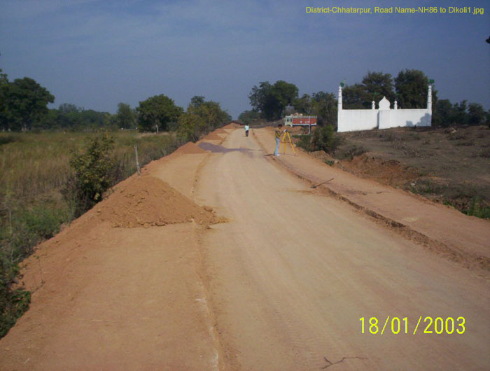 District-Chhatarpur, Road Name-NH86 to Dikoli1